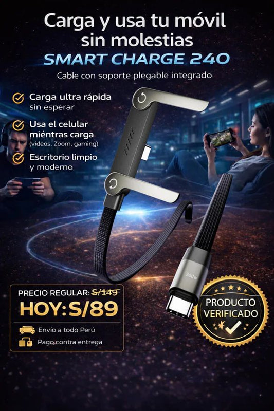 ProFlex 240W – Carga Ultrarrápida con Soporte Inteligente